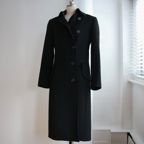 2010’s Club Monaco Black Lambswool and Cashmere Coat - Picture 5 of 6